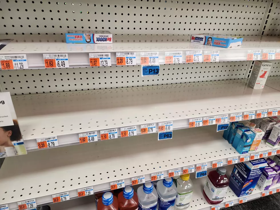 Not a drop of Children's Tylenol or Motrin to be found at CVS in Clark, N.J. (Dan Zarrow, Townsquare Media)